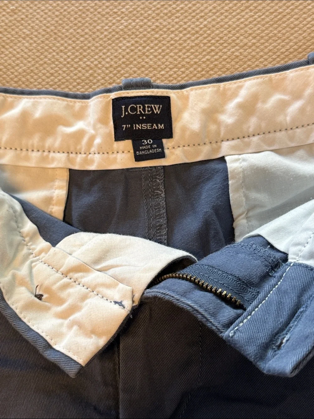 J. Crew Men’s 7 inch Chino Shorts